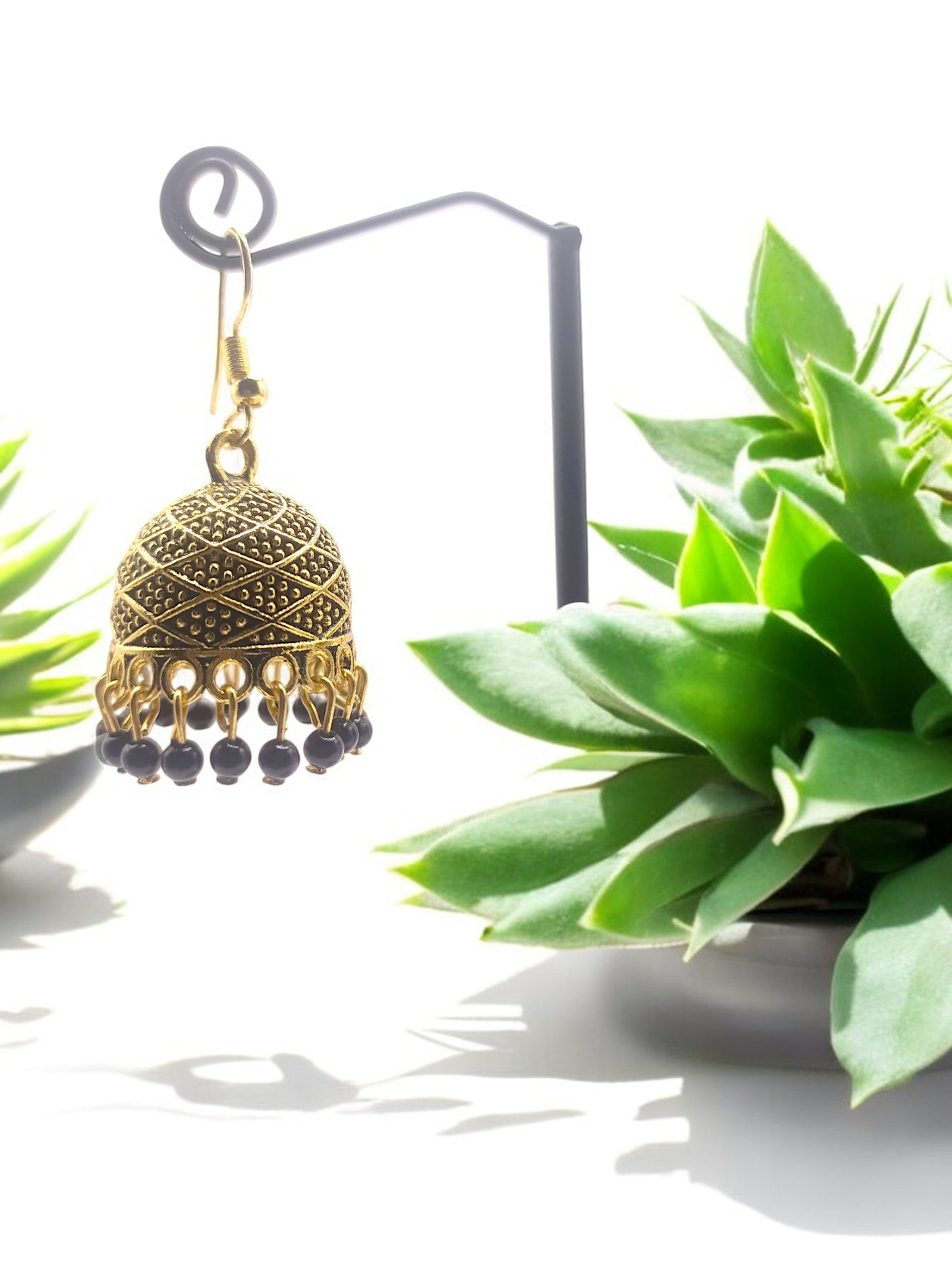 The Midnight Elegance Jhumkay