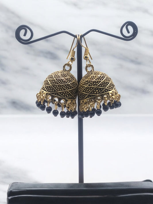 The Midnight Elegance Jhumkay