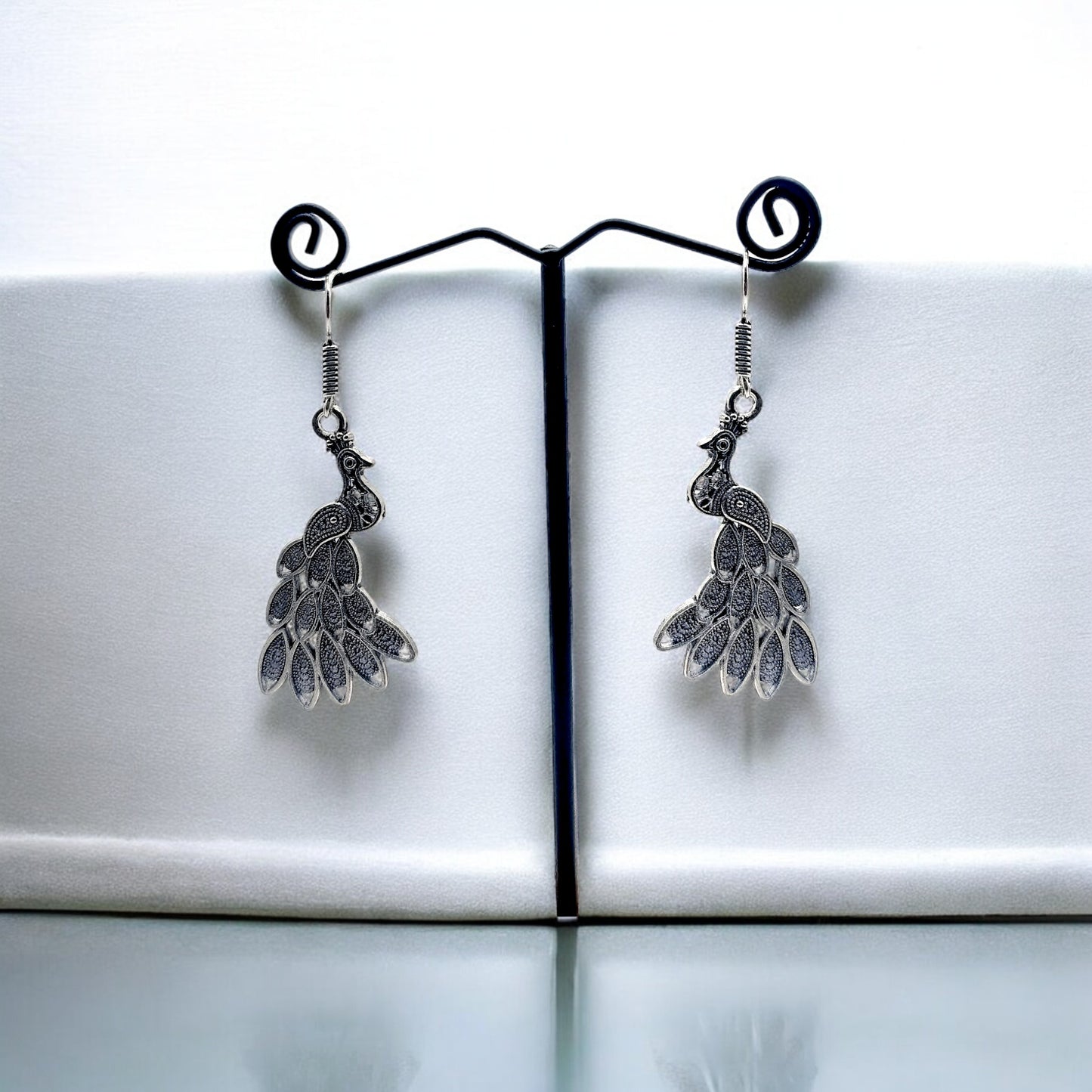 The Majestic Peacock Earrings