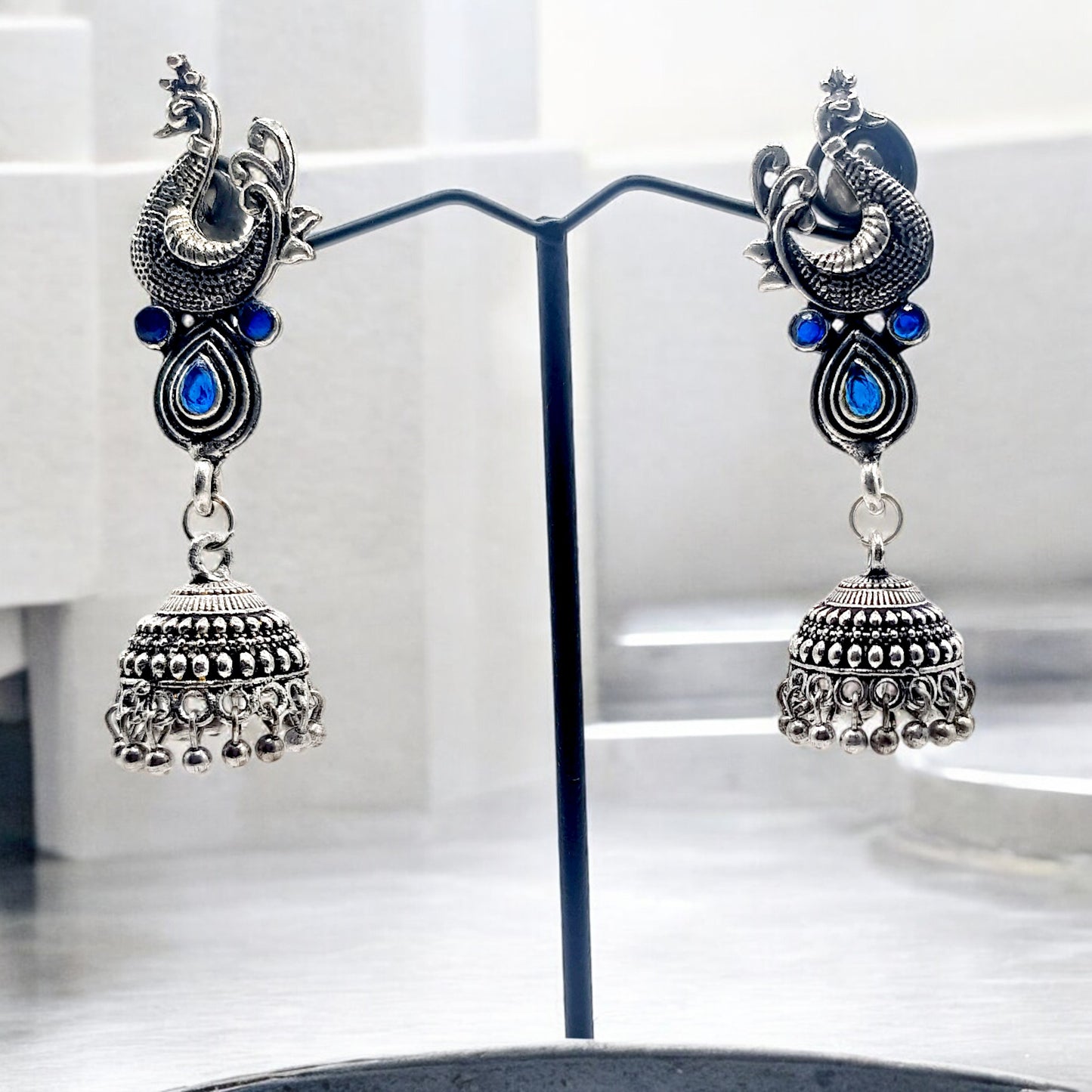 The Royal Peacock Jhumka Earrings