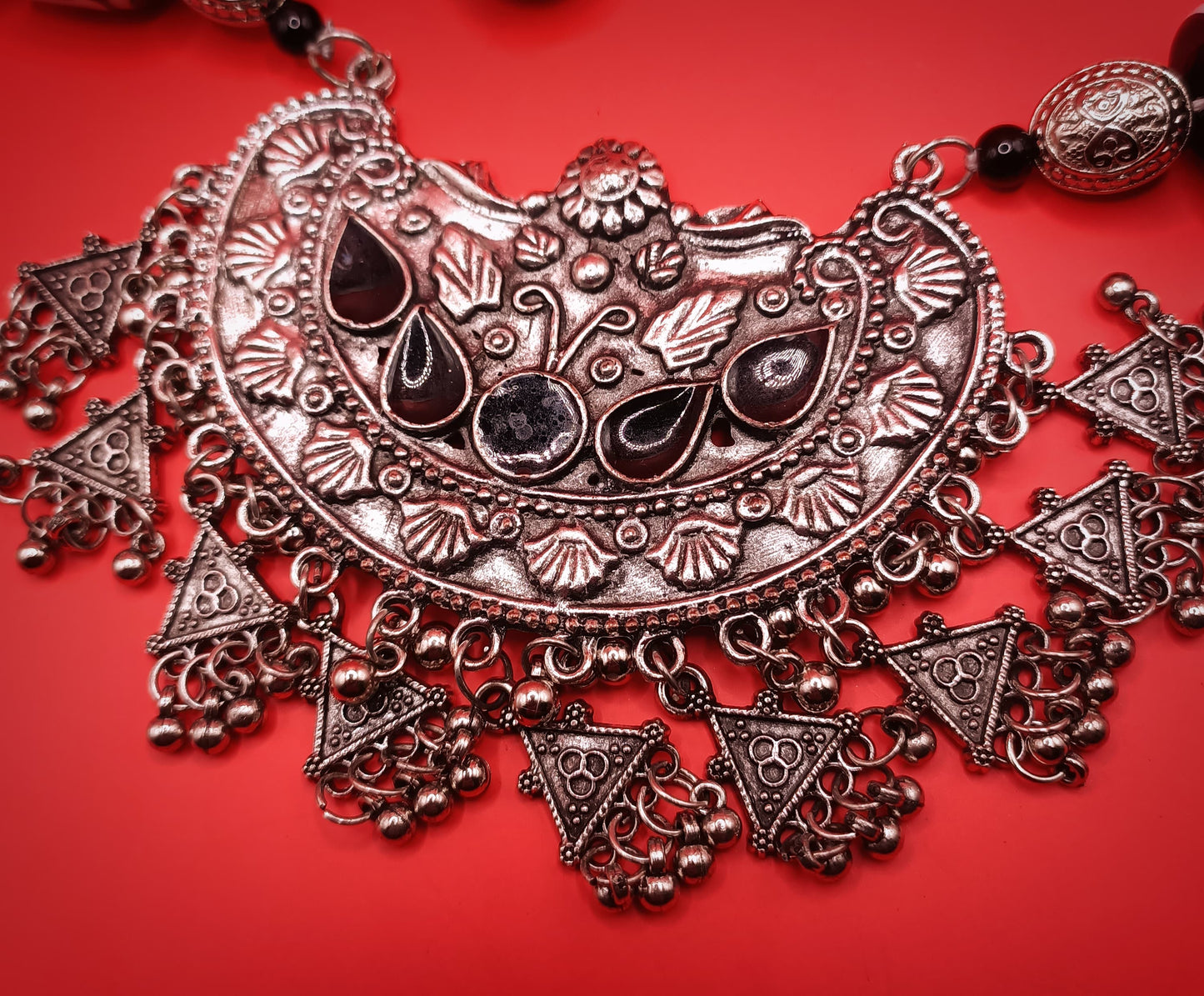The Majestic Tribal Bead Necklace Set