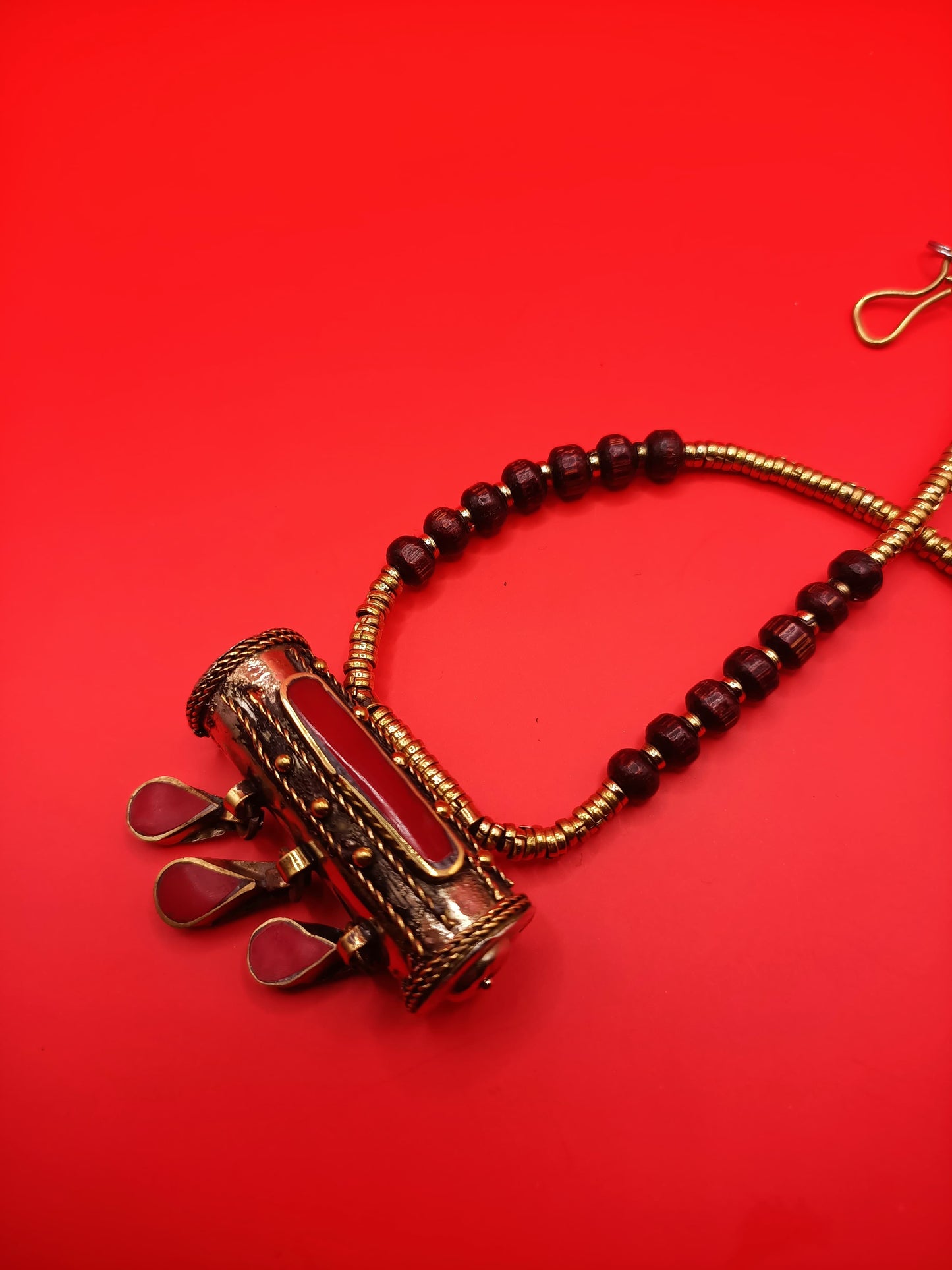 The Nomadic Amulet Pendant Necklace - Red