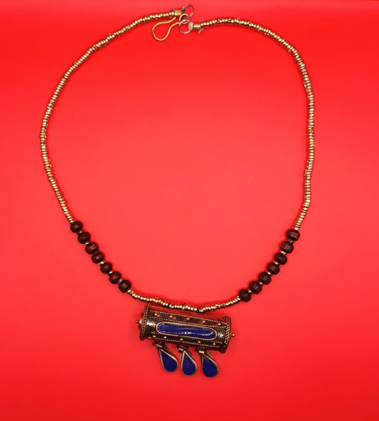 The Nomadic Amulet Pendant Necklace - Blue