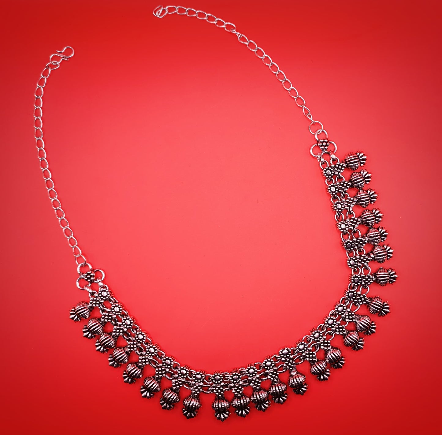 The Floral Heritage Oxidised Necklace