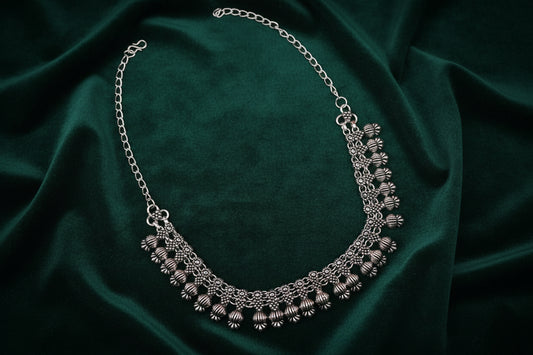 The Floral Heritage Oxidised Necklace