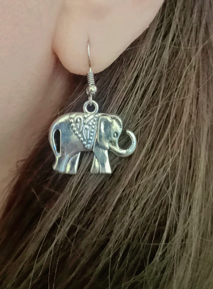 The Majestic Elephant Charm Earrings