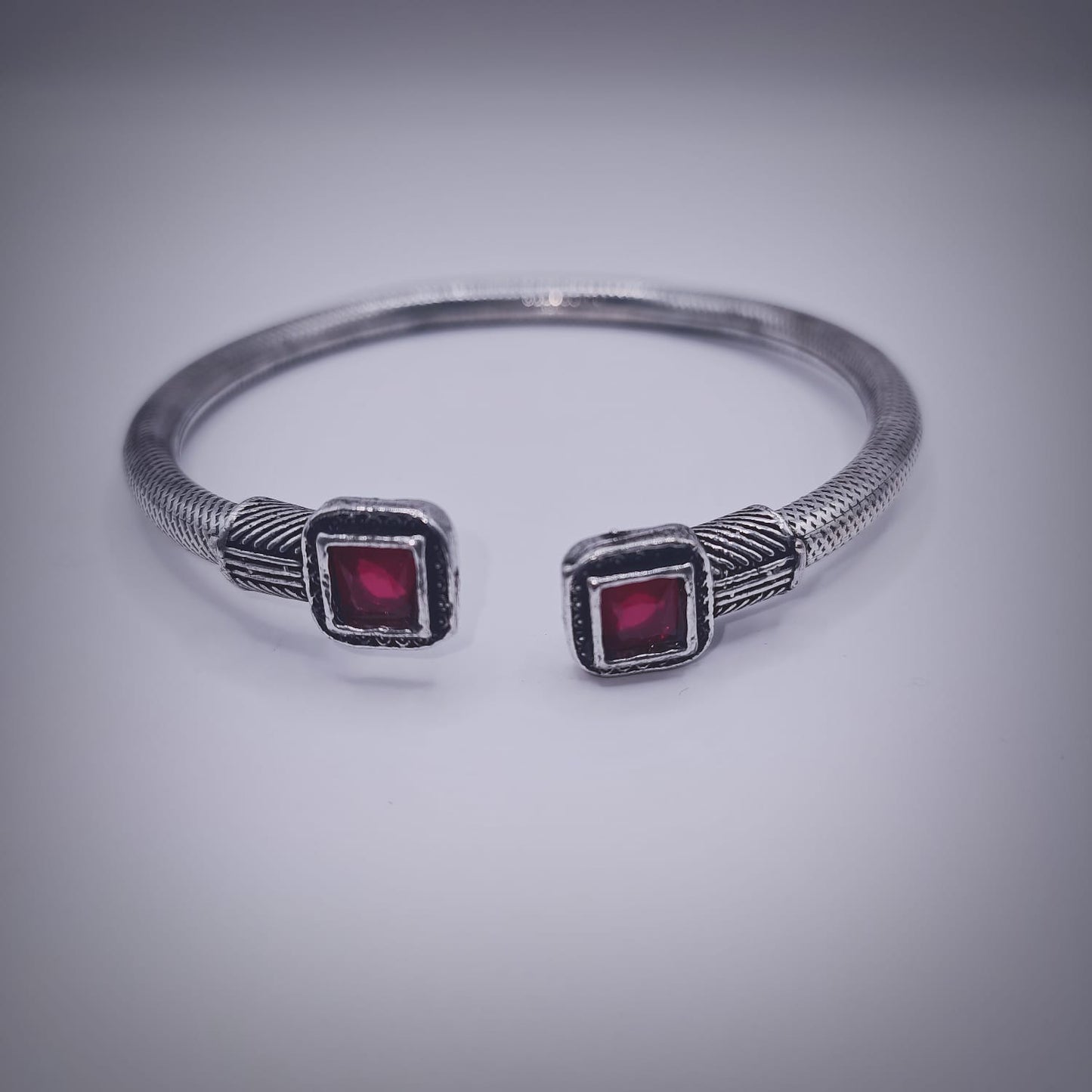 The Twin Gem Cuff - Red