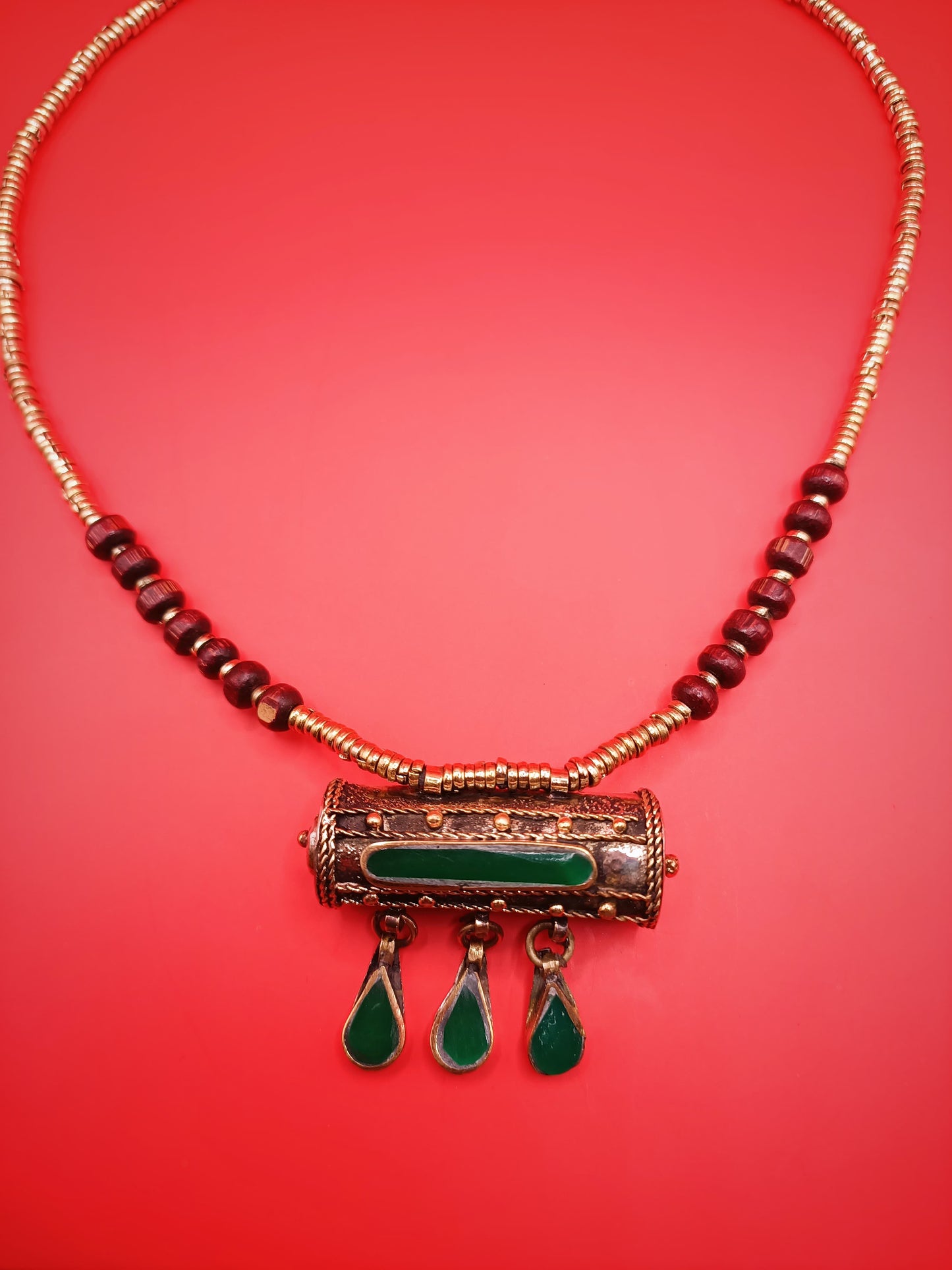 The Nomadic Amulet Pendant Necklace - Green