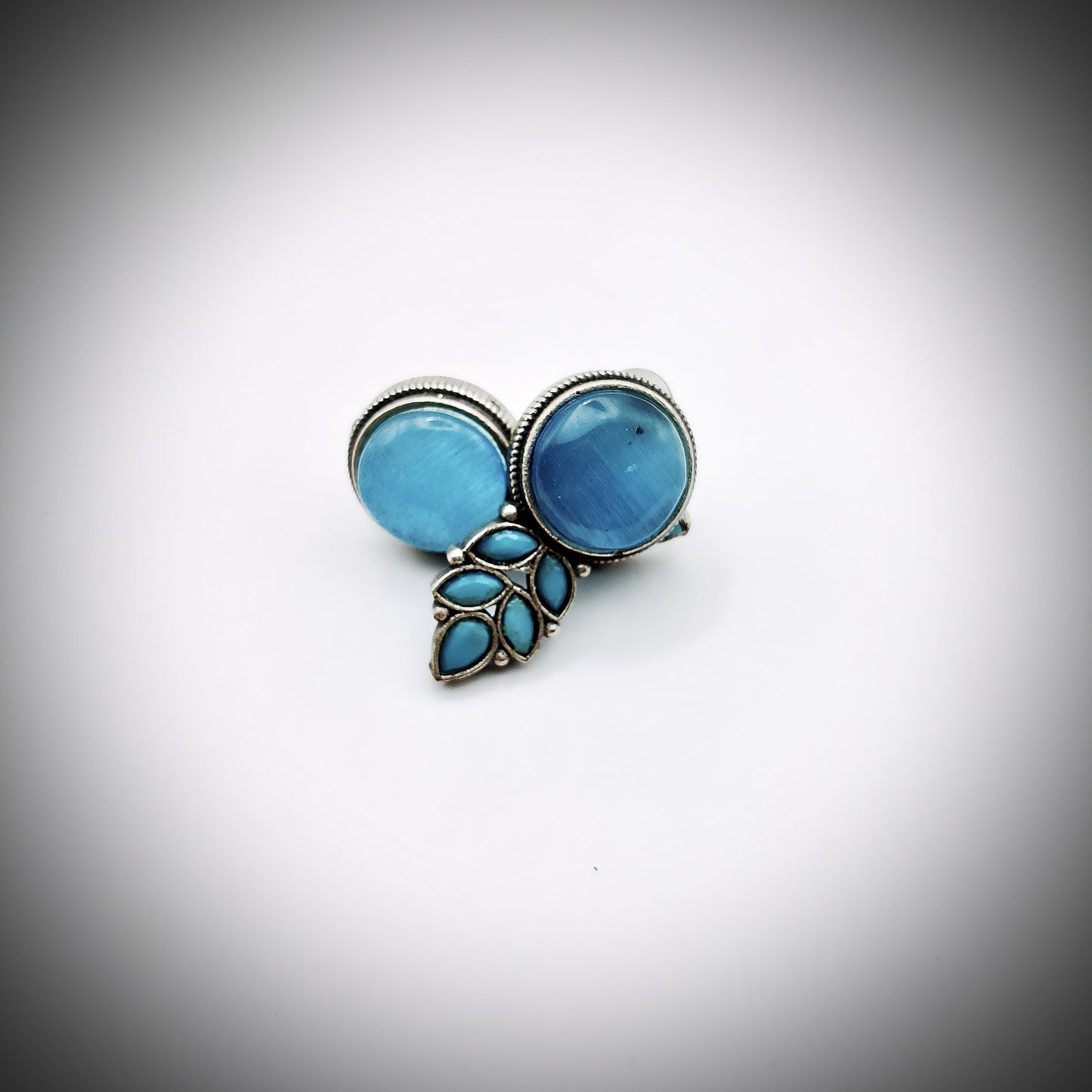 Elegant Bloom - Aqua Blue