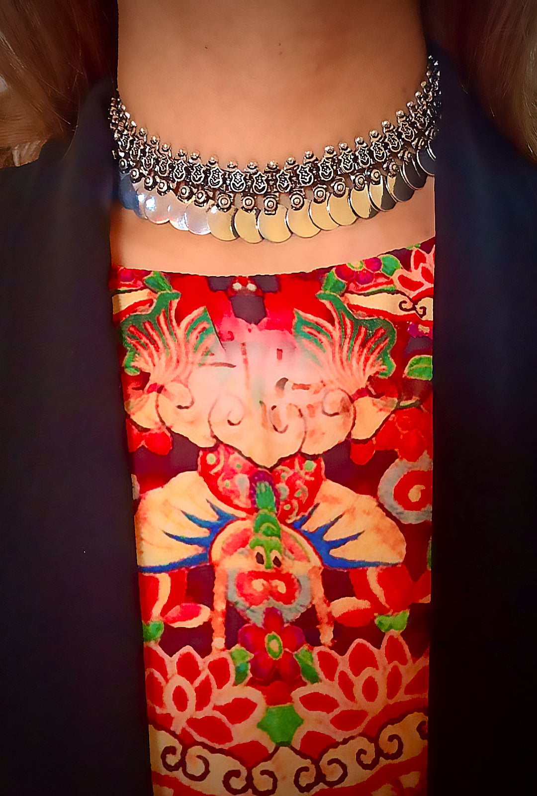 The Silver Coin Cascade Necklace