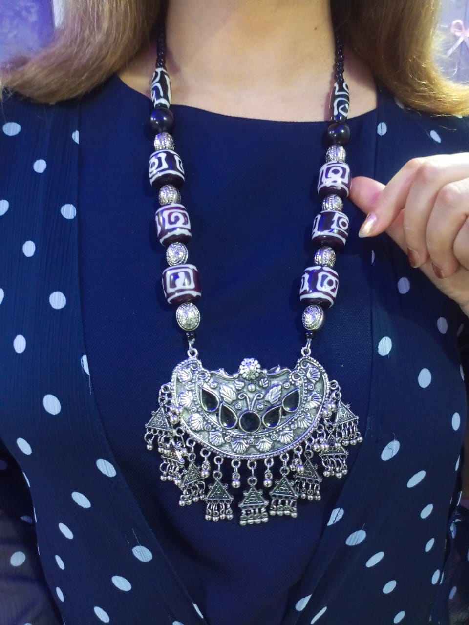 The Majestic Tribal Bead Necklace Set