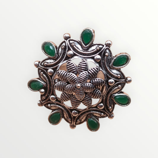 The Lush Flora Ring - Green