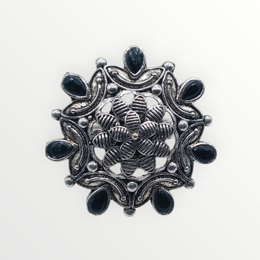 The Lush Flora Ring - Black