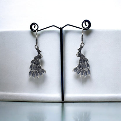 The Majestic Peacock Earrings
