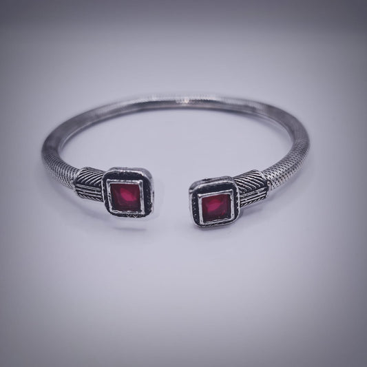 The Twin Gem Cuff - Red