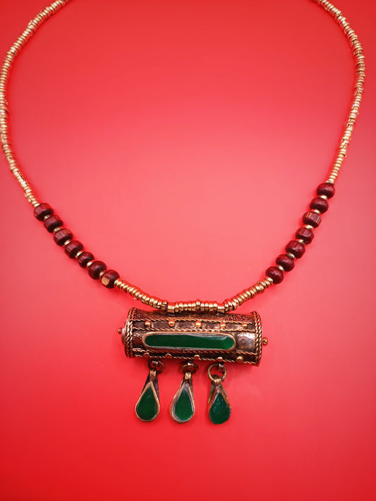 The Nomadic Amulet Pendant Necklace - Green
