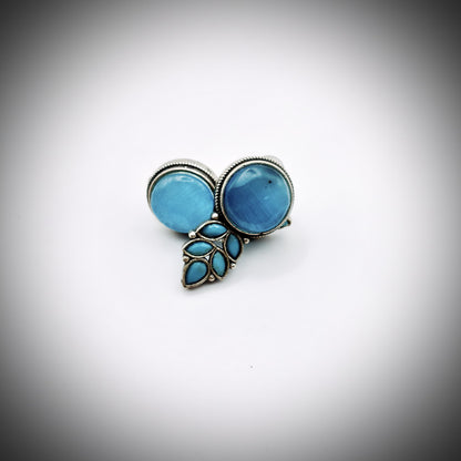 Elegant Bloom - Aqua Blue