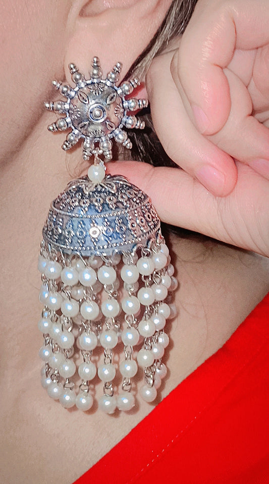 The Moonlit Maharani Jhumkay