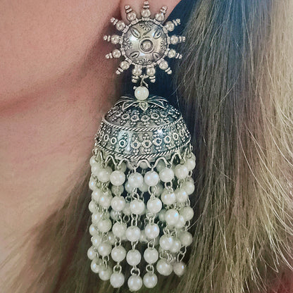 The Moonlit Maharani Jhumkay