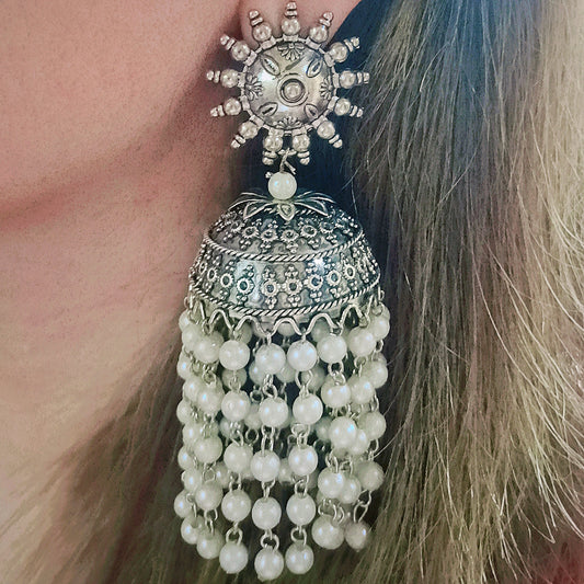 The Moonlit Maharani Jhumkay