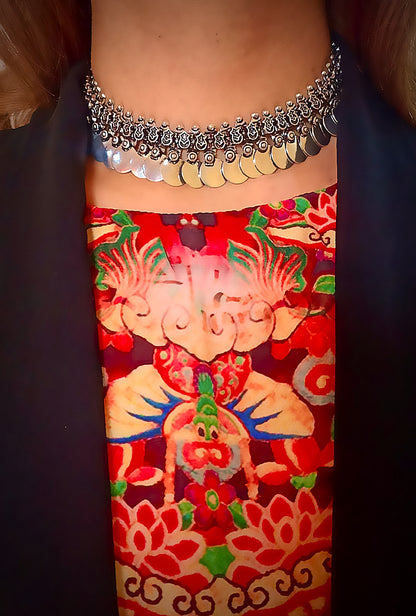 The Silver Coin Cascade Necklace