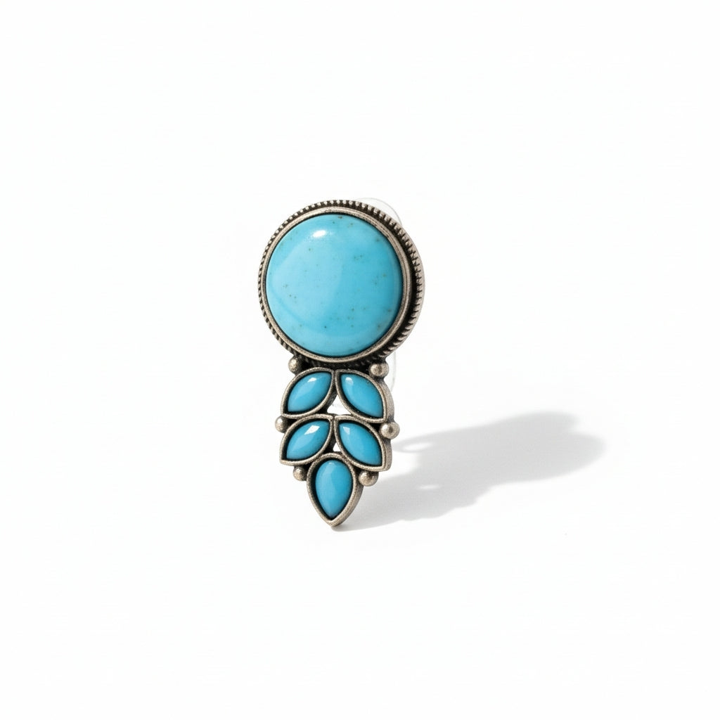 Elegant Bloom - Aqua Blue