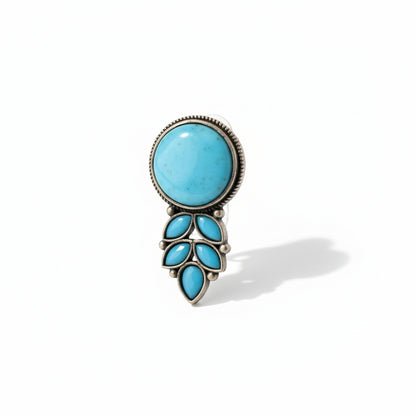 Elegant Bloom - Aqua Blue