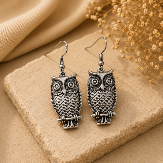 The Midnight Owl Earrings